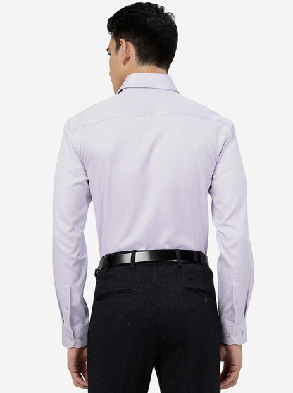 Purple Solid SLIM FIT Formal Shirt | Metal
