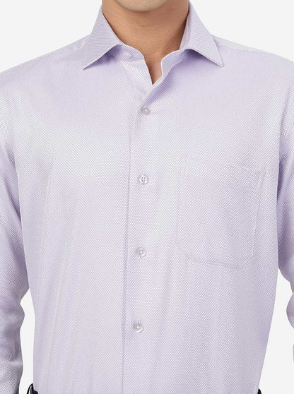 Purple Solid SLIM FIT Formal Shirt | Metal