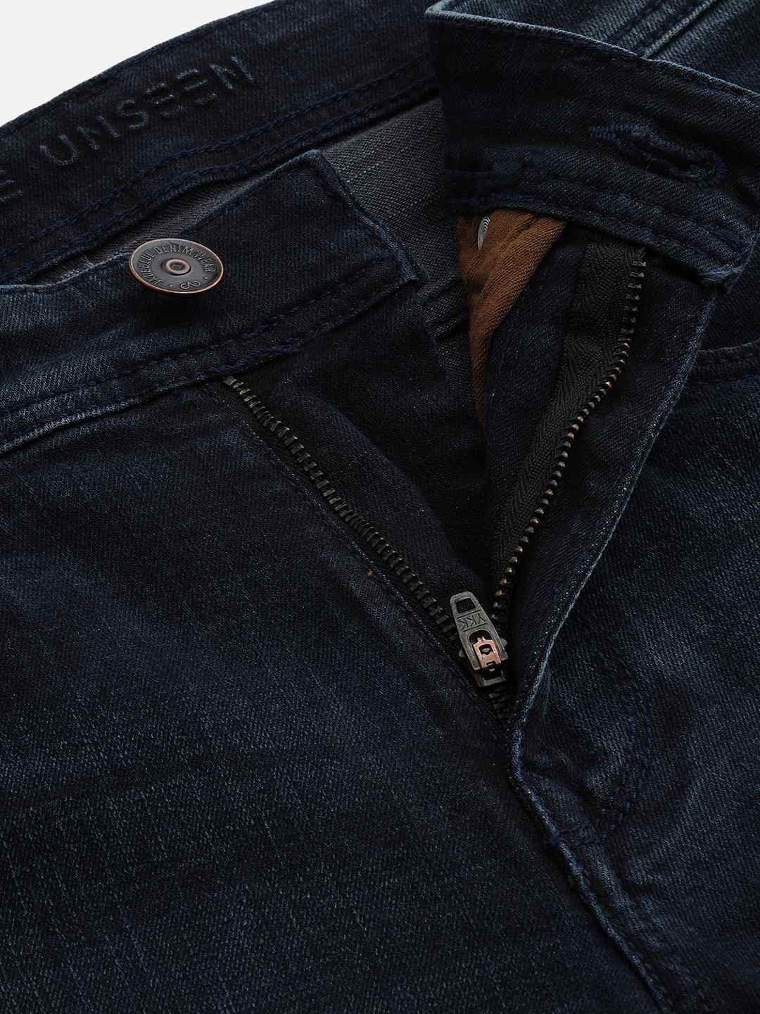 Mid Night Blue Solid Slim Fit Jeans | JadeBlue