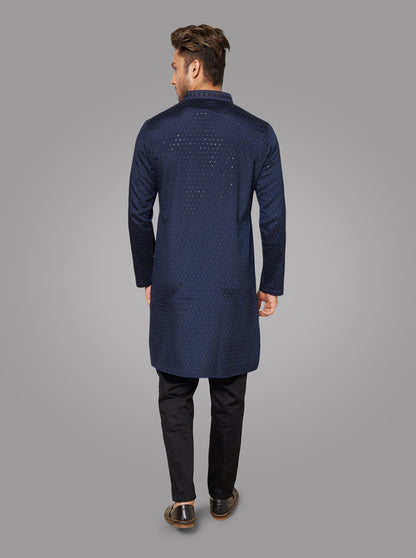 Navy Blue Kurta Pajama | TULA