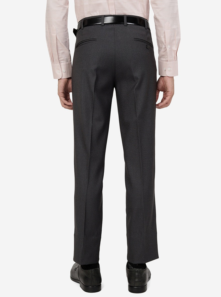 Grey Solid SLIM FIT Formal Trouser | JB Studio