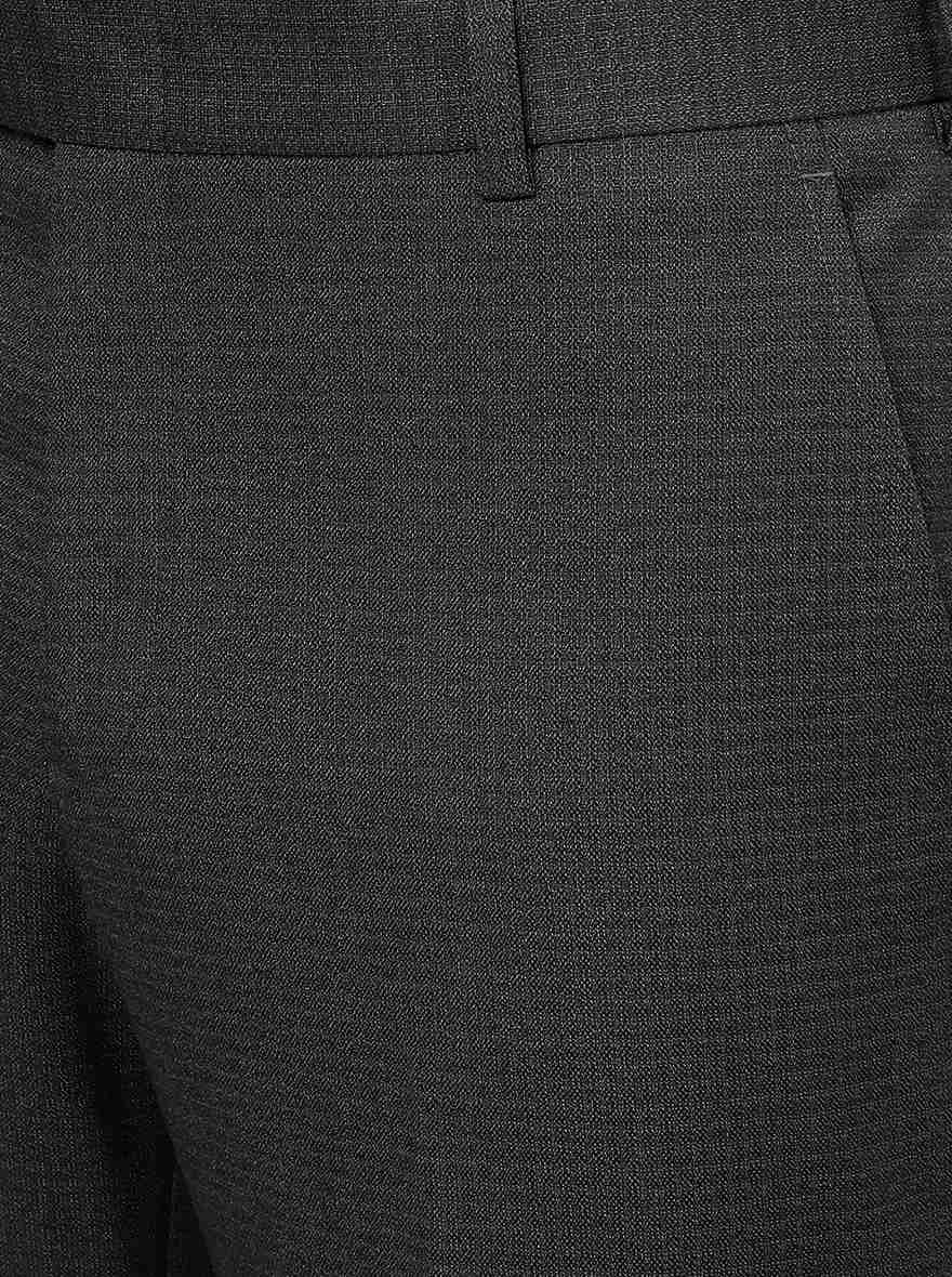 Grey Solid SLIM FIT Formal Trouser | JB Studio