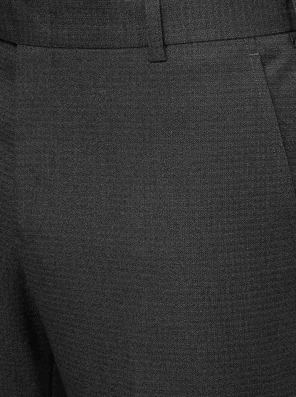 Grey Solid SLIM FIT Formal Trouser | JB Studio