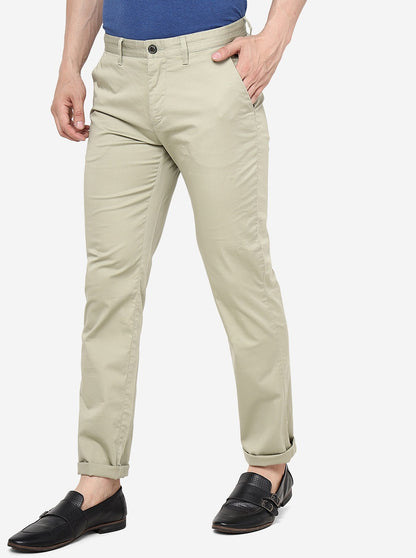 Pista Solid Uno Fit Casual Trouser | JadeBlue