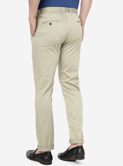 Pista Solid Uno Fit Casual Trouser | JadeBlue