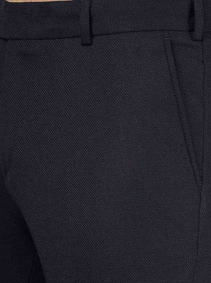 Blue Solid Slim Fit Trouser | JB Studio