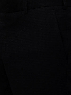 Black Solid Slim Fit Formal Trouser | JB Studio