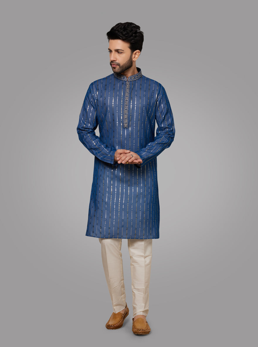 Blue Kurta Pajama | TULA