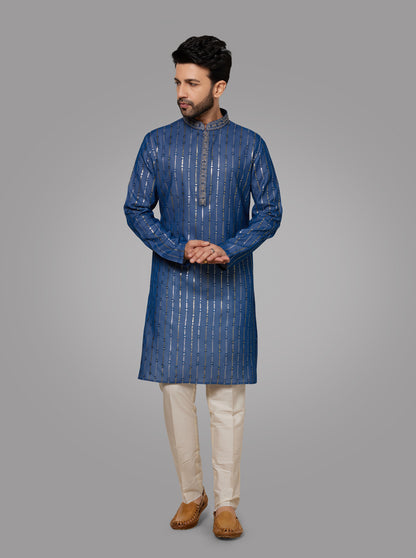 Blue Kurta Pajama | TULA