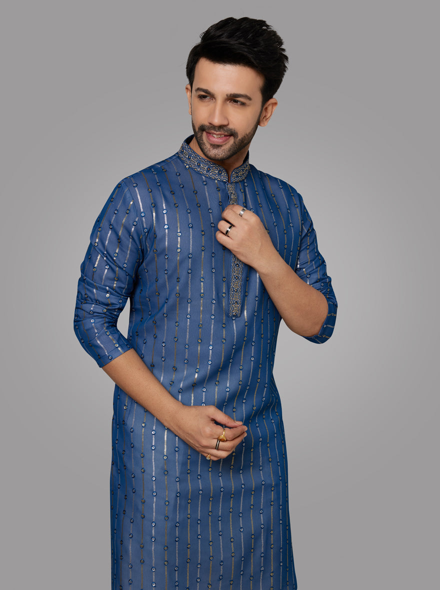 Blue Kurta Pajama | TULA