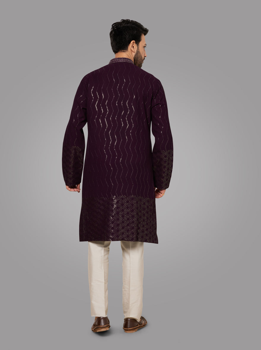 Wine Kurta Pajama | TULA