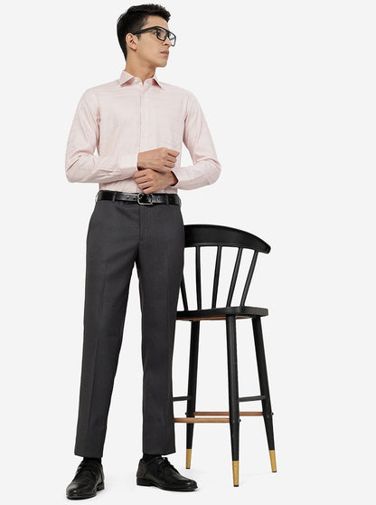 Peach Striped Slim fit Formal Shirt | JadeBlue Youth