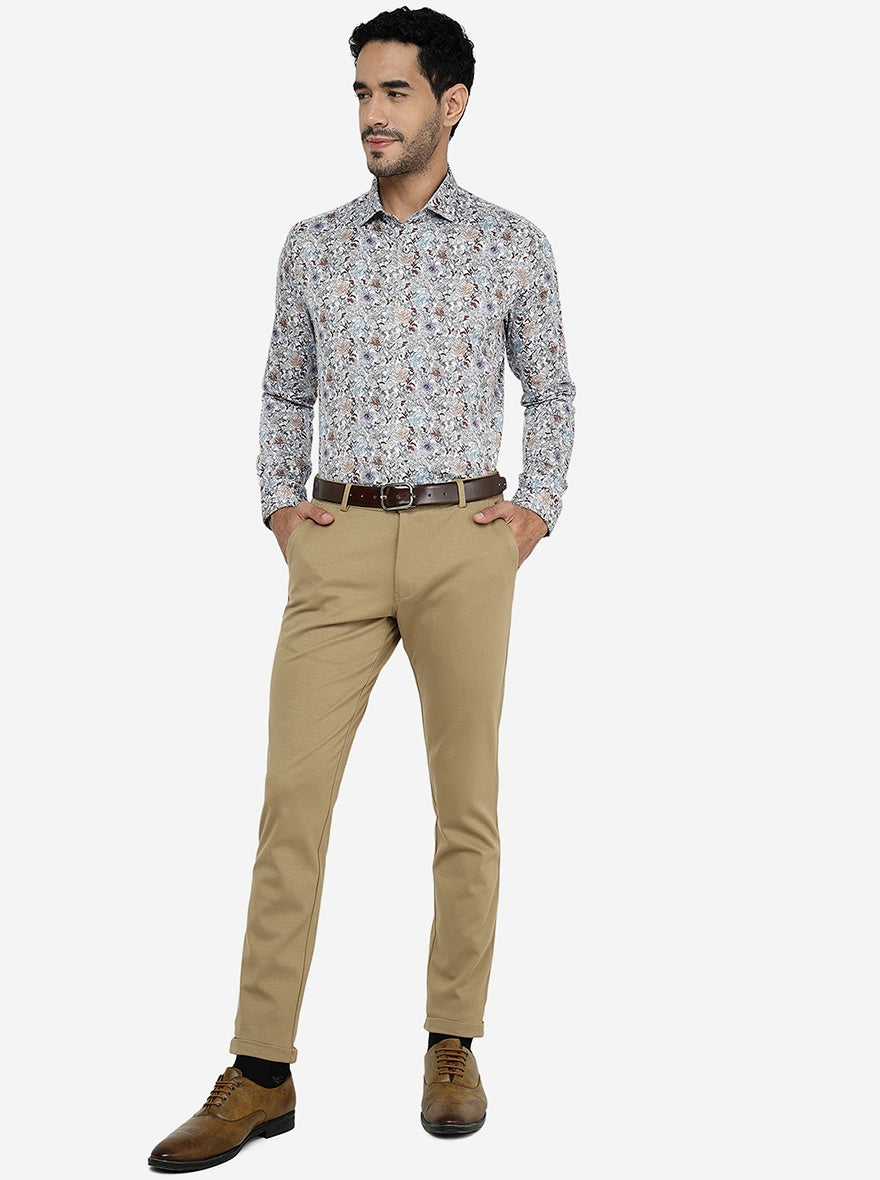 Multicolor Printed Slim Fit Party Wear Shirt | Wyre