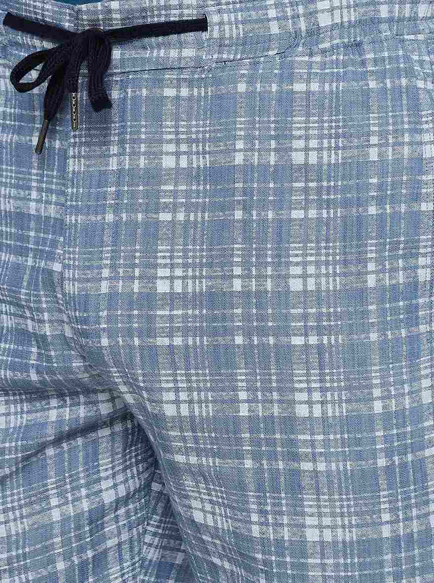 Checked Slim Fit Capri