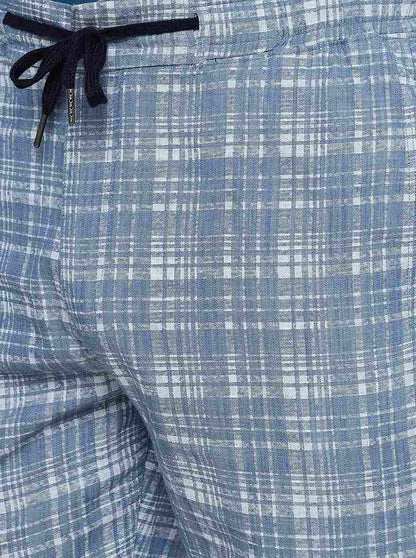 Checked Slim Fit Capri
