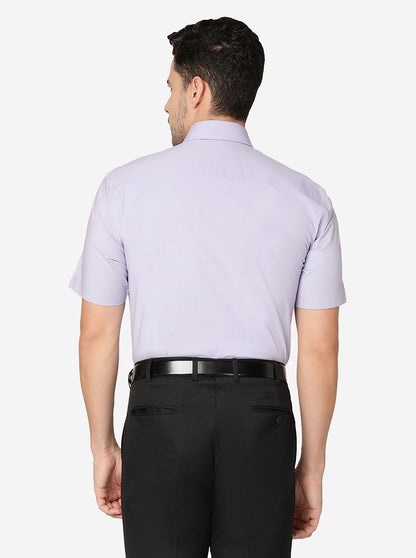 Light Purple Solid Regular fit Formal Shirt | JadeBlue