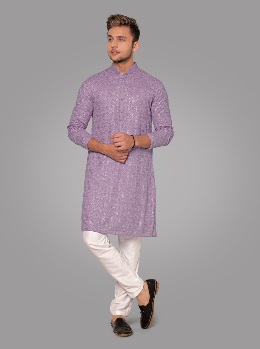 Light Purple Kurta Pajama TULA – JadeBlue