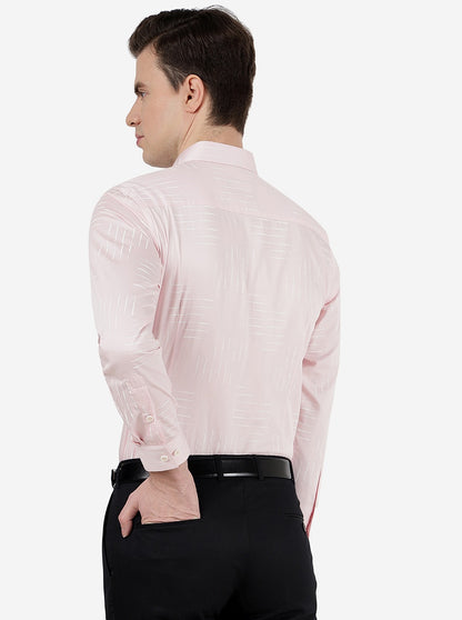 Pink Printed Slim Fit Party Wear Shirt | Greenfibre