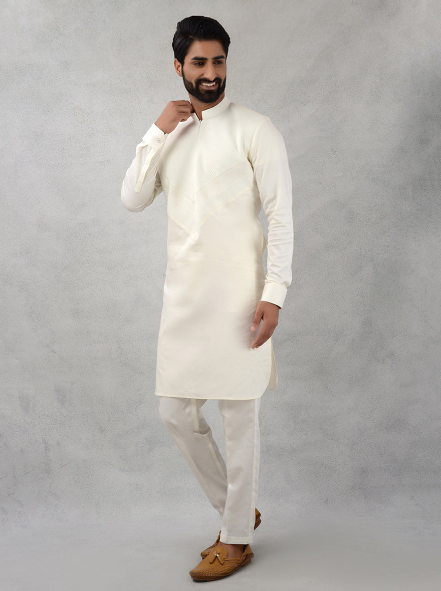 Cream Kurta Pajama | TULA