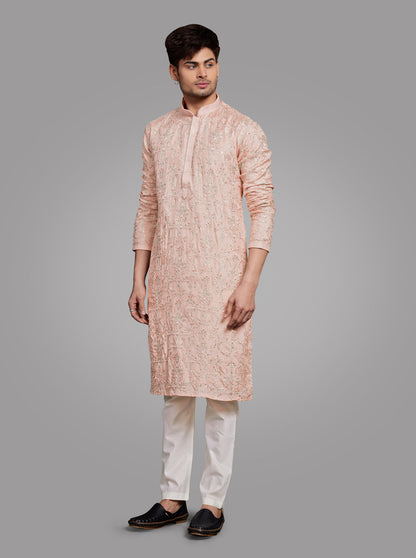 Peach Kurta Pajama | TULA
