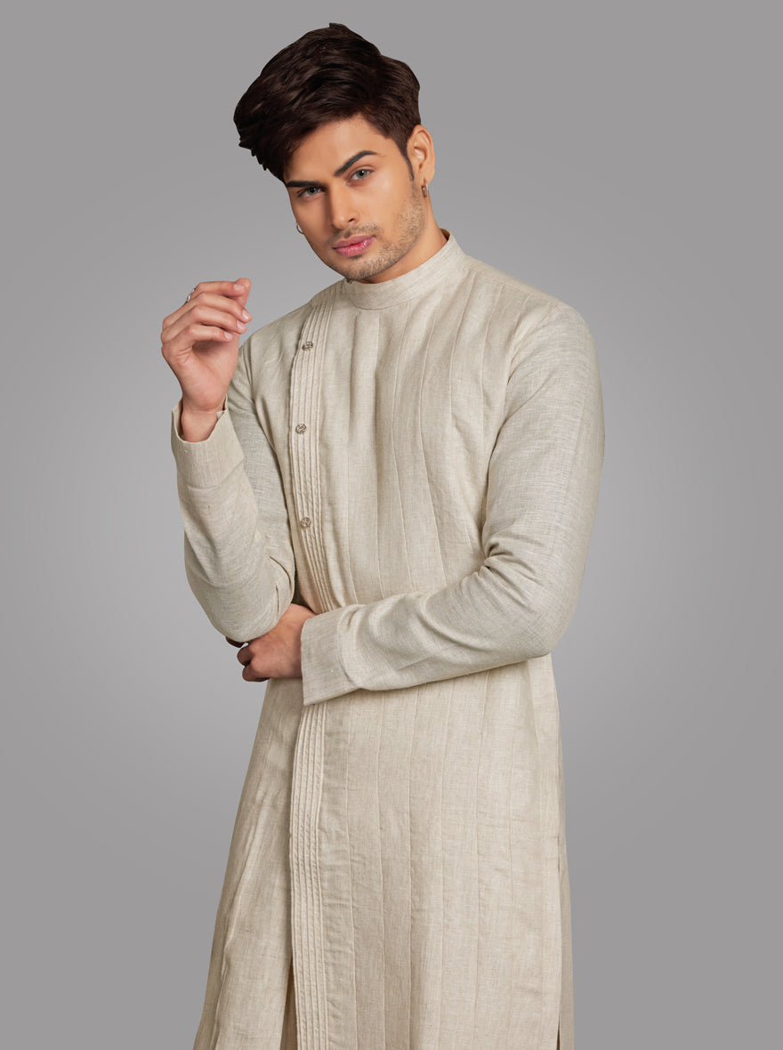 Natural Beige Kurta Pajama | TULA