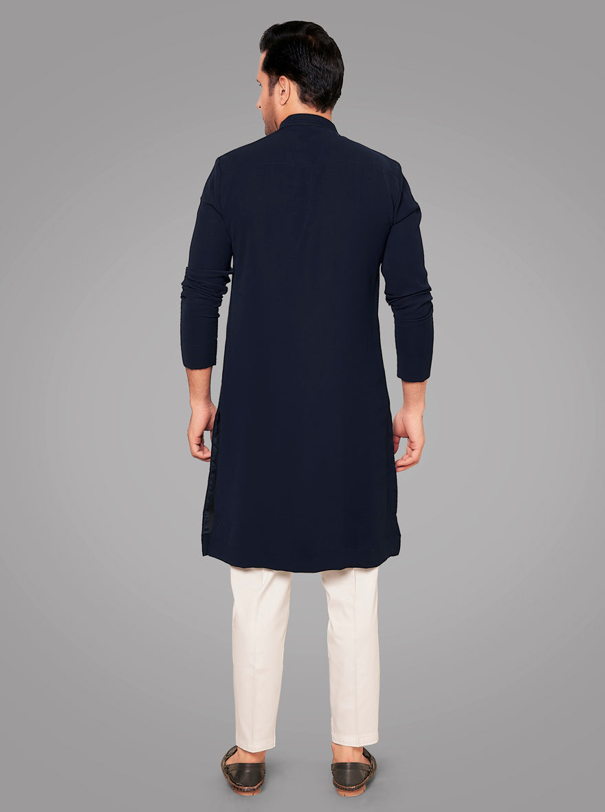 Navy Blue Kurta Pajama | TULA