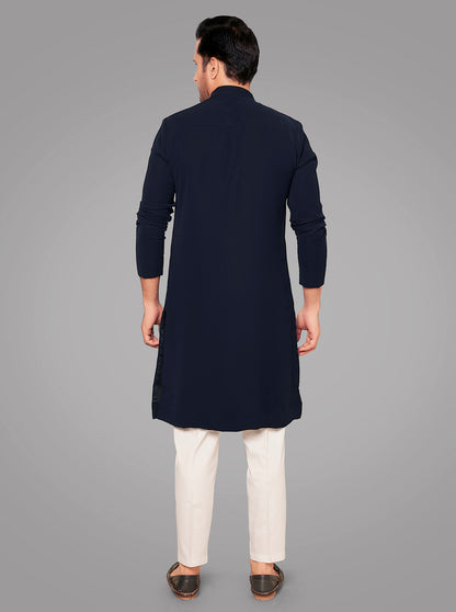 Navy Blue Kurta Pajama | TULA