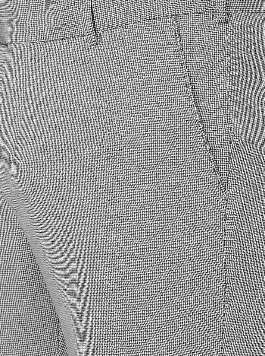 Light Grey Solid Super Slim Fit Formal Trouser | JadeBlue Youth