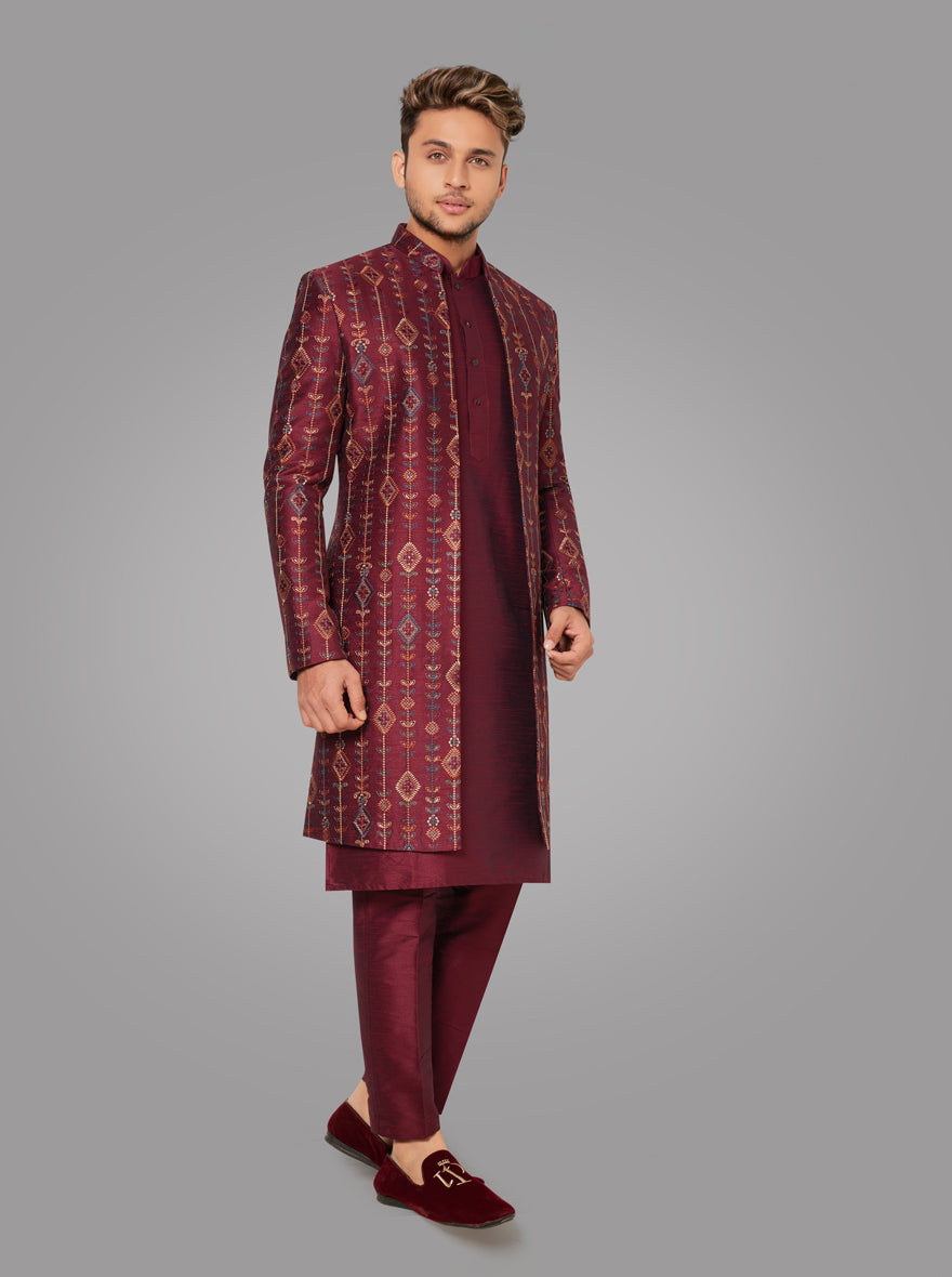 Maroon Indowestern | Azania