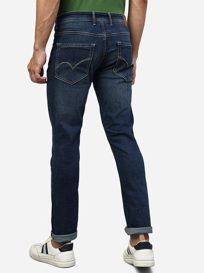 Tinted Blue Washed Slim Fit Jeans | JadeBlue