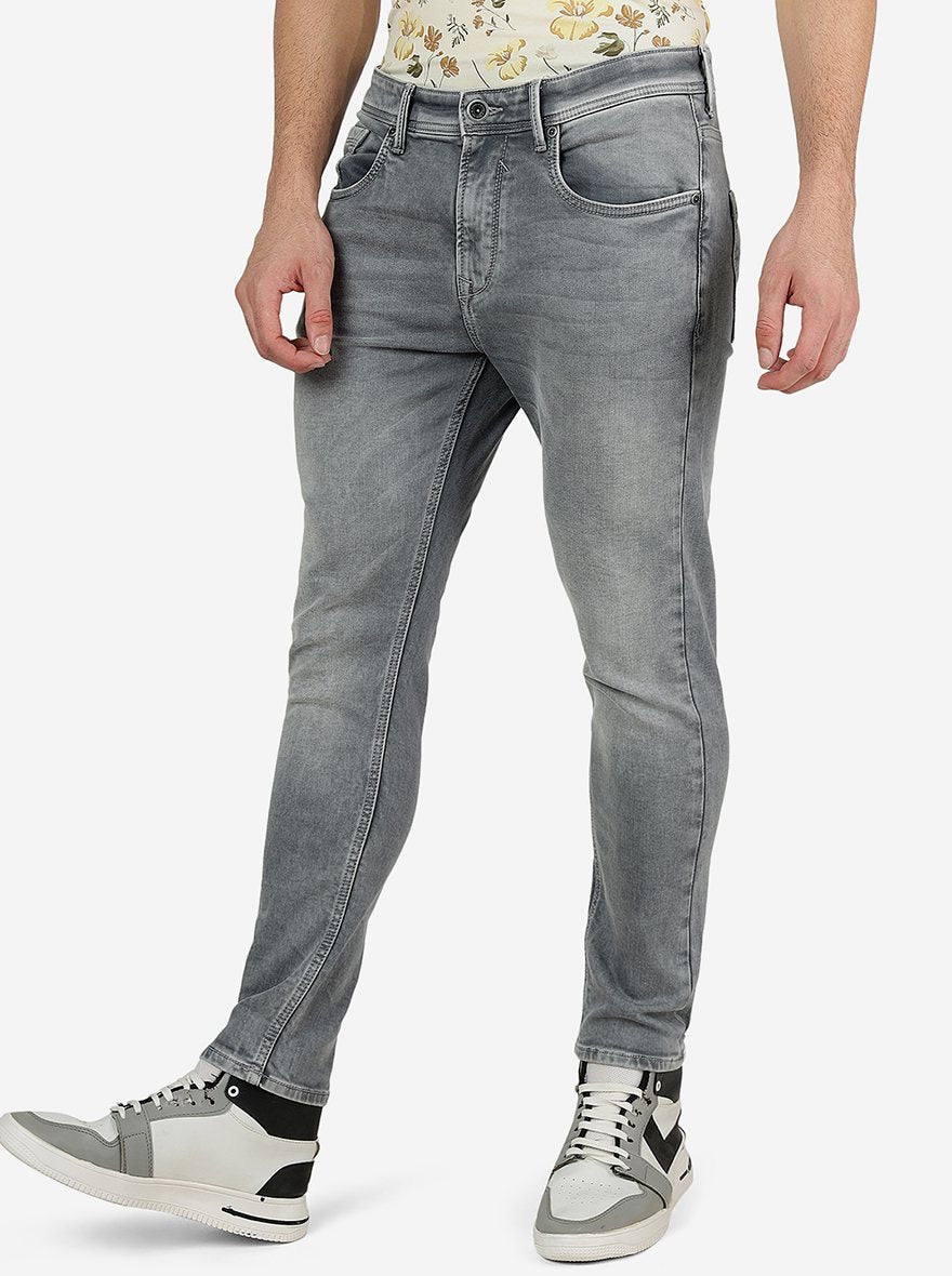 Wild Grey Washed Rider Fit Jeans | JadeBlue