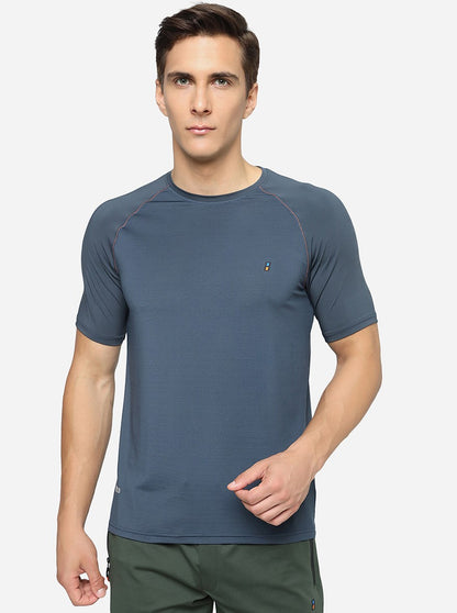 Graphite Solid Slim Fit T-Shirt | Jade Play