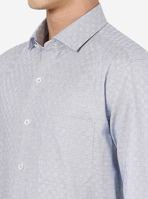 Light Blue Solid Regular fit Formal Shirt | JadeBlue