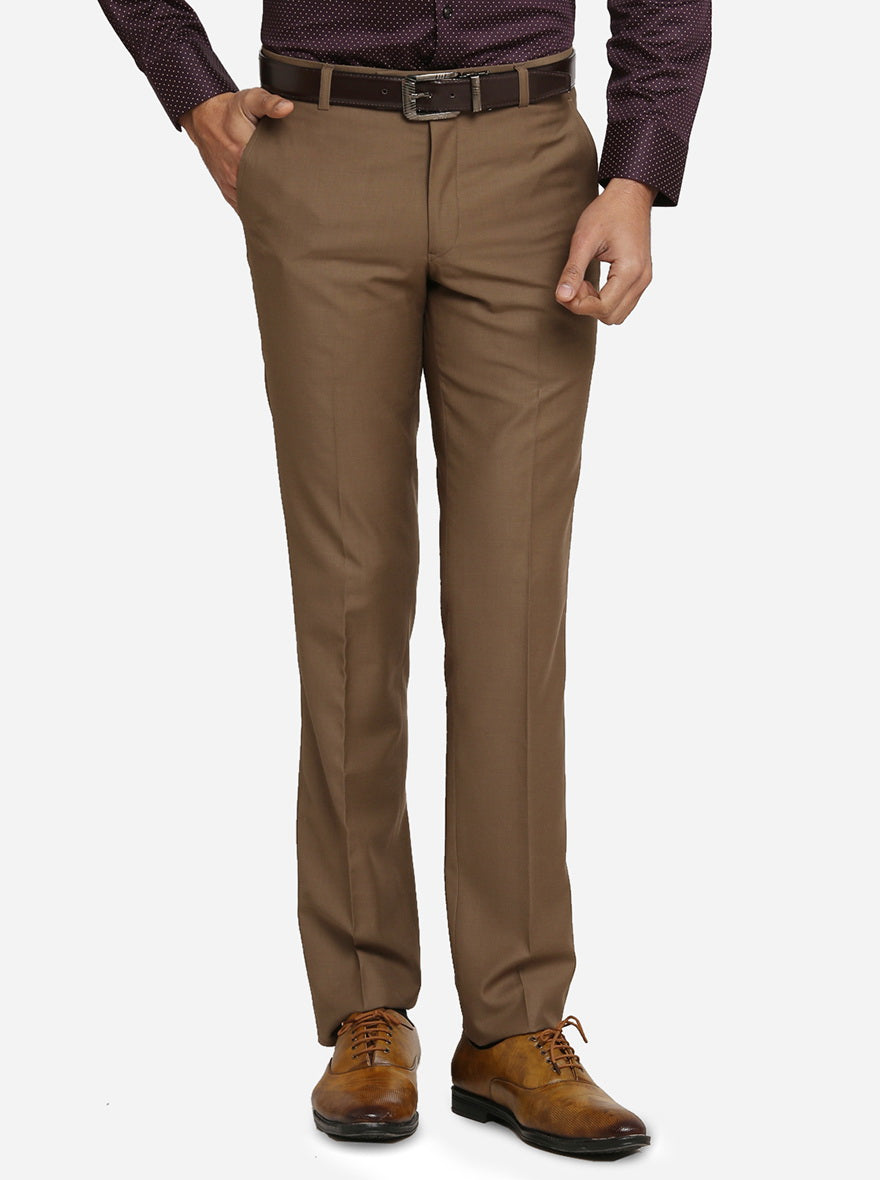 Plaid Light Brown Pants – HolloMen