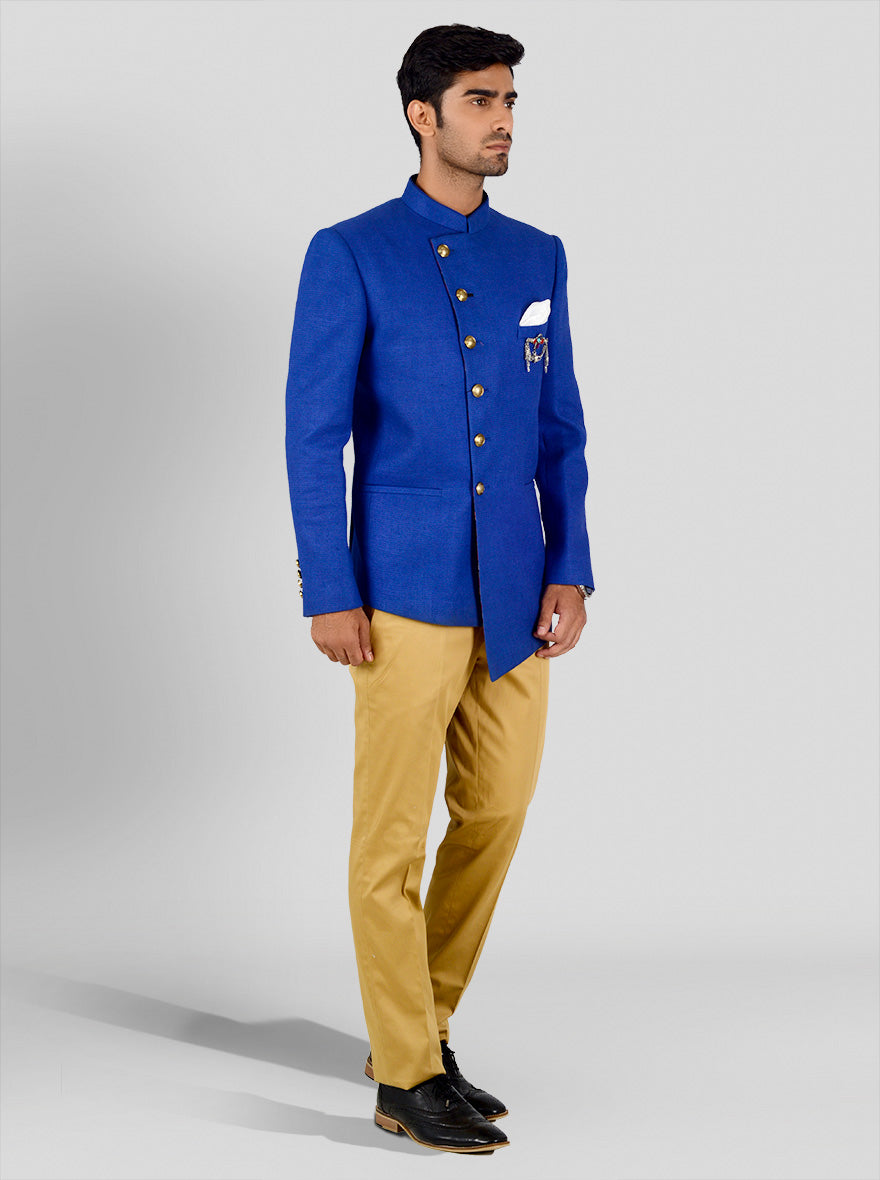 Jodhpuri suit hot sale royal blue