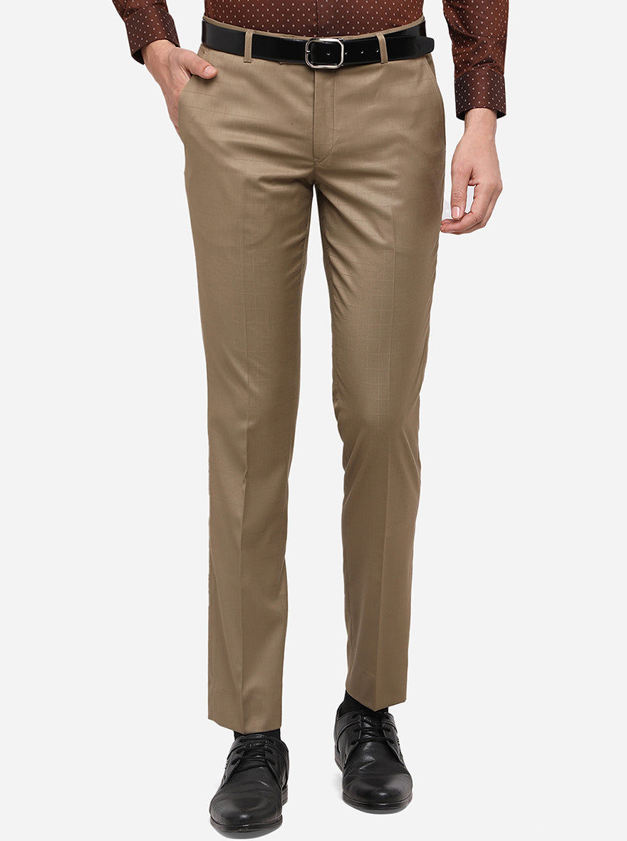 SREY Police Khaki Formal Trouser Pant for Men