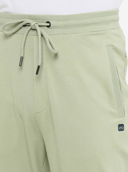 Pista Green Solid Slim Fit Track Pant | JadeBlue