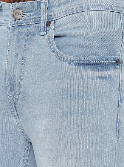 Ice Blue Washed Rider Fit Jeans | JadeBlue