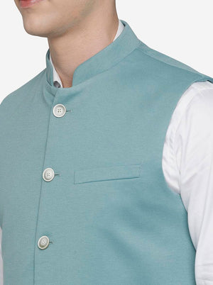 Blue Breeze Bandhgala Jacket | JB Studio