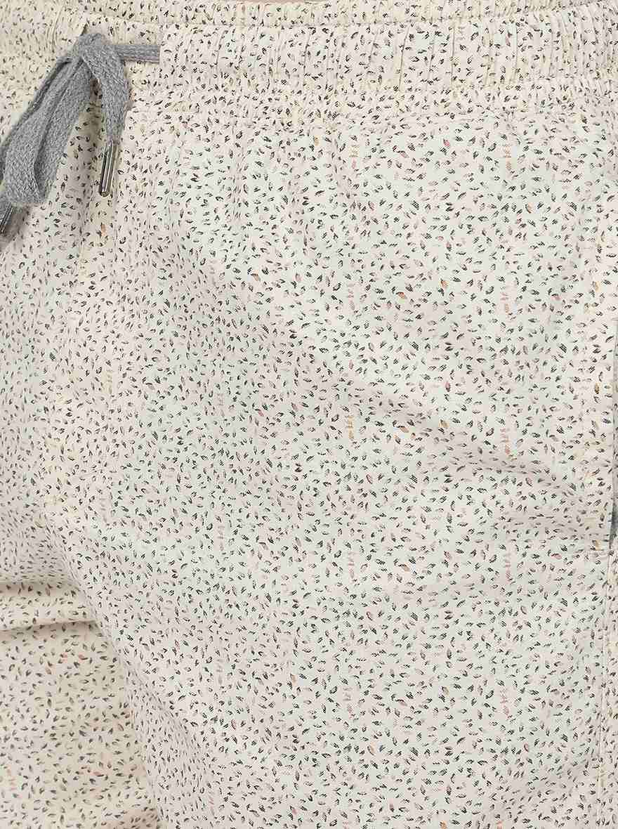 Butterscotch Yellow Printed Slim Fit Shorts | JadeBlue