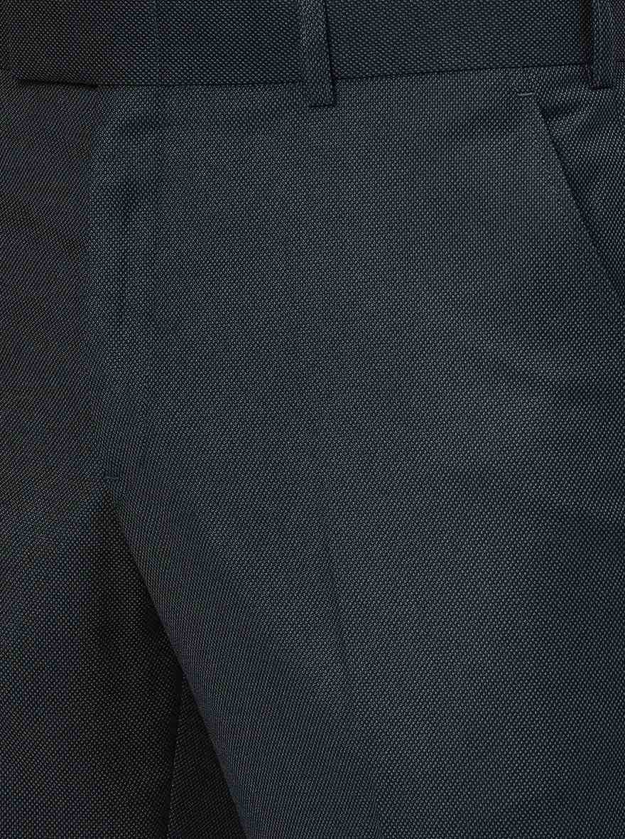 Green Solid Classic Fit Formal Trouser | JadeBlue