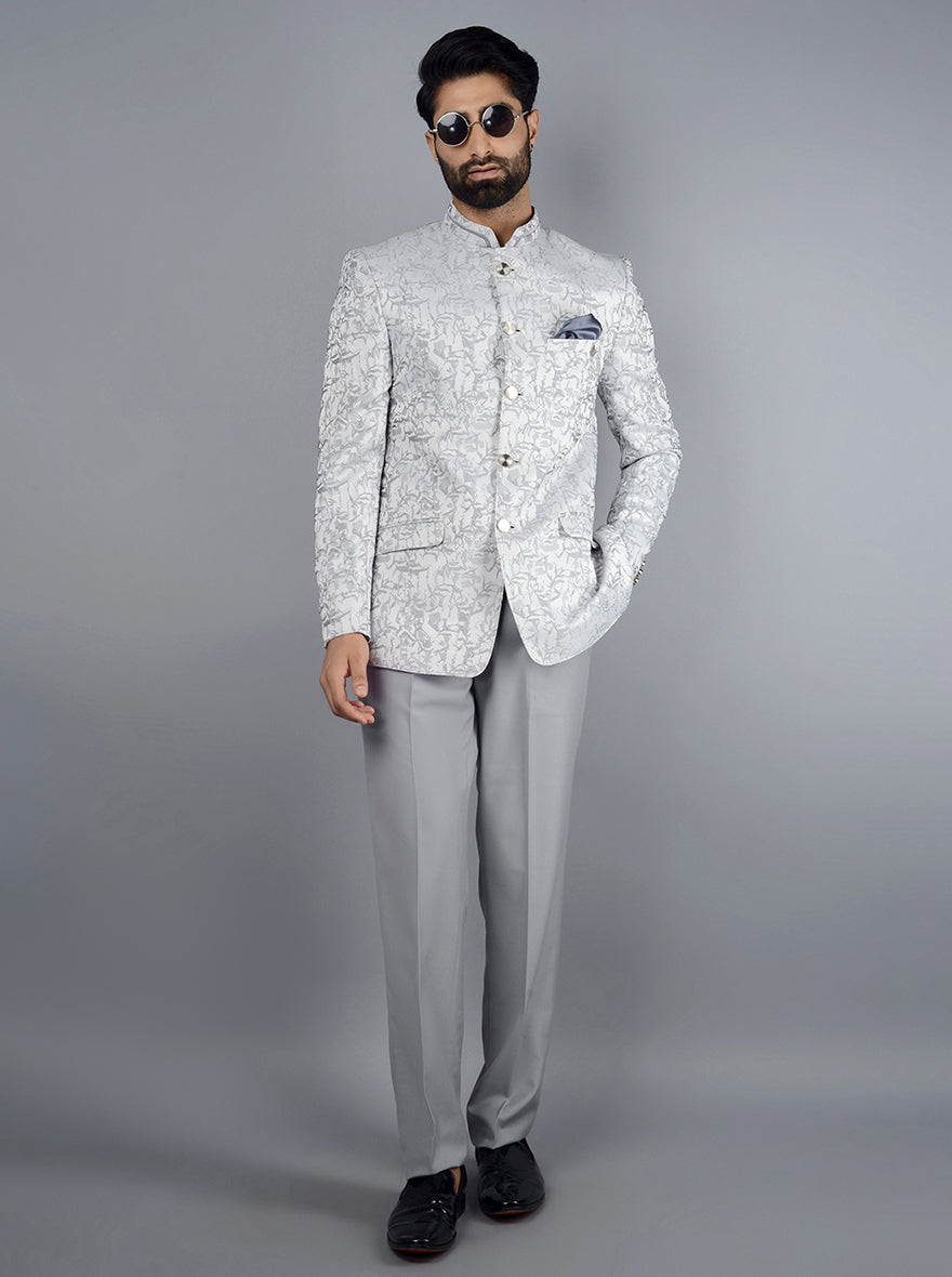 Grey hotsell jodhpuri suit