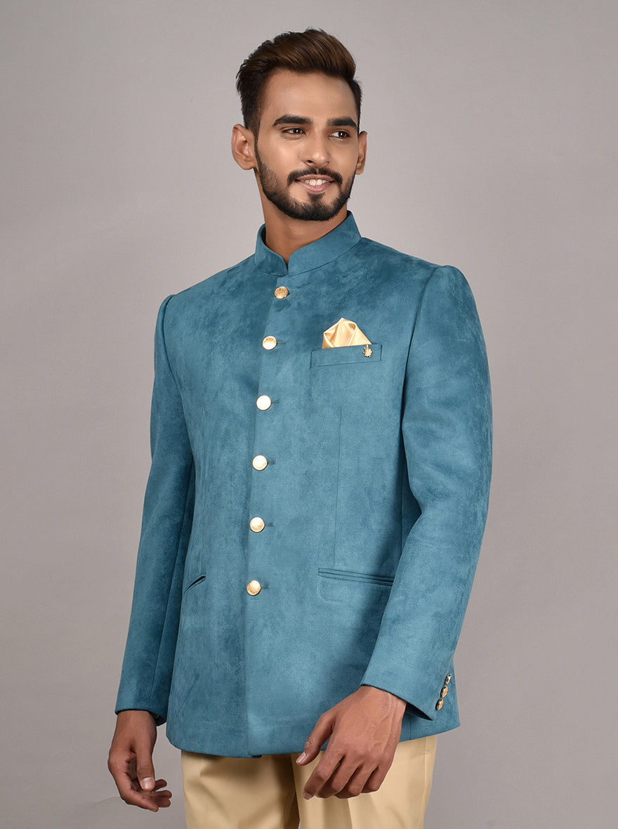 Jade blue deals jodhpuri suits