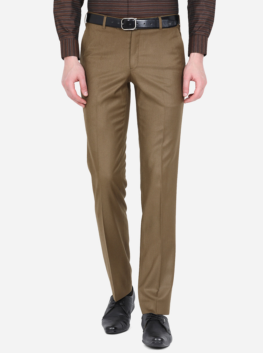 Linen-blend trousers with drawstring waist