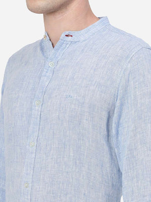 Blue Bell Solid Slim Fit Casual Shirt | JadeBlue