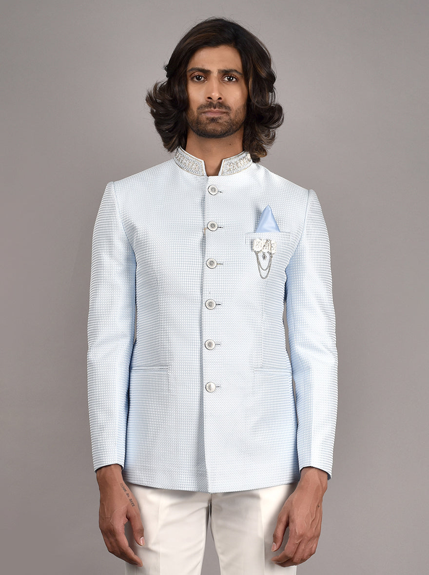 Light blue jodhpuri clearance suit