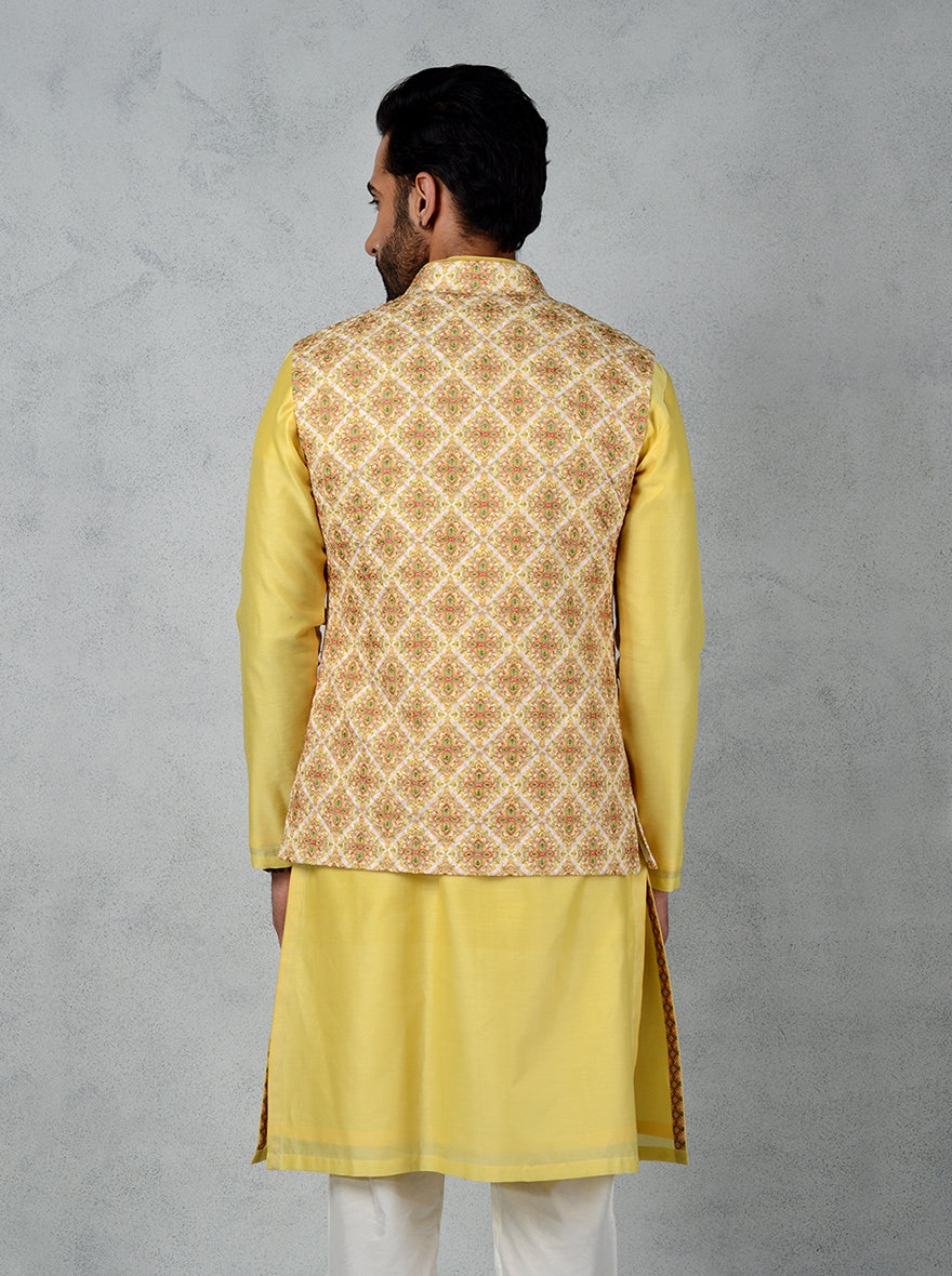 Yellow Bandhgala Jacket | TULA