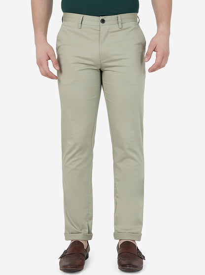 Pista Solid Uno Fit Casual Trouser | JadeBlue