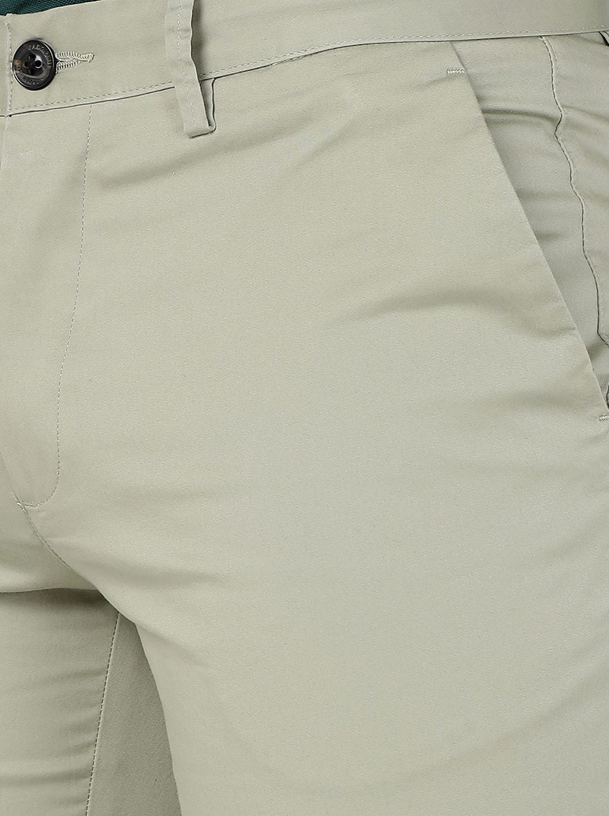 Pista Solid Uno Fit Casual Trouser | JadeBlue