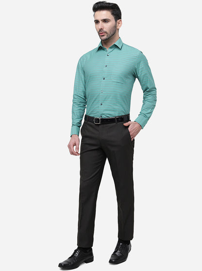 Khaki Solid Super Slim Fit Formal Trouser | JadeBlue Youth